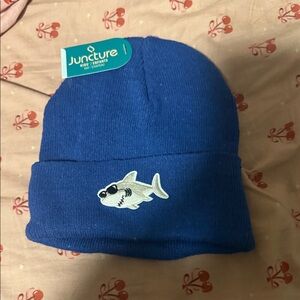 Juncture Kids/infant Blue Shark Beanie NWT one size